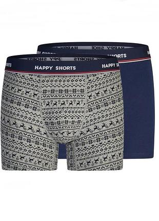Набір 2 шт труси боксери happy shorts німеччина, суперціна!