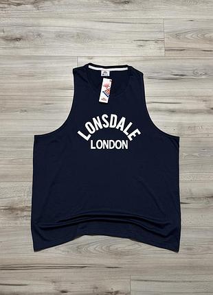 Новая спортивная майка лонсдейл lonsdale london big logo gym vest, 3xl, оригинал