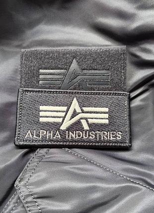 Бомбер alpha industries сірий 4