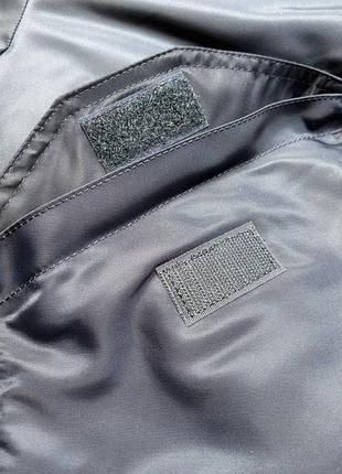 Бомбер alpha industries сірий 6