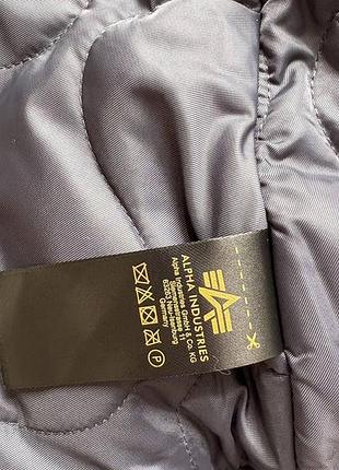 Бомбер alpha industries сірий 8