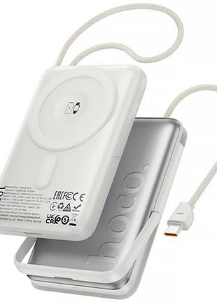 Портативное зу power bank hoco q43 clever pd20w с бзу+iwatch type-c 10000 mah silver
