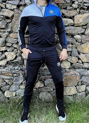 Чорний спортивний adidas костюм s-xxl