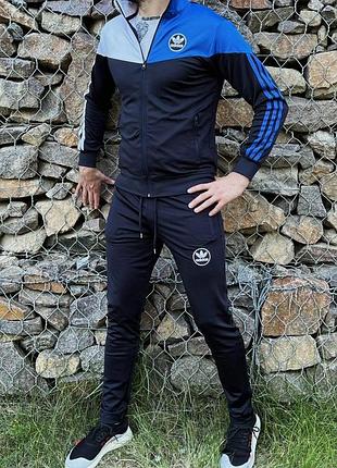 Adidas спортивний чорний костюм s-xxl