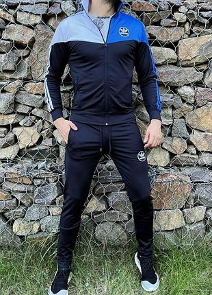 Костюм adidas спортивний чорний s-xxl для чоловіків