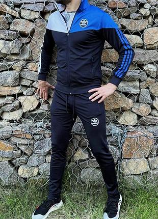 Adidas костюм чорний спортивний s-xxl