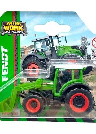 Машинка игрушечная mini work machine tractors with front loader (зеленый)