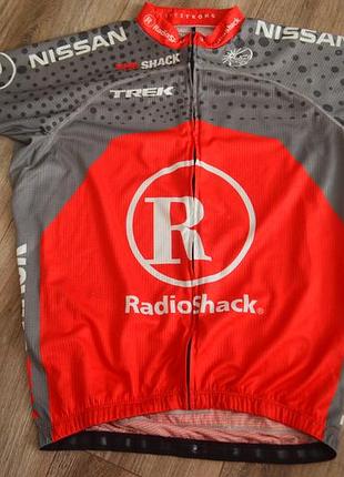 Trek radioshack bontrager мужская велофутболка / l размер