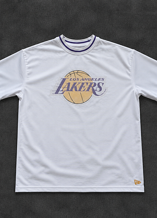 Оверсайз футболка new era nba los angeles lakers mesh t-shirt