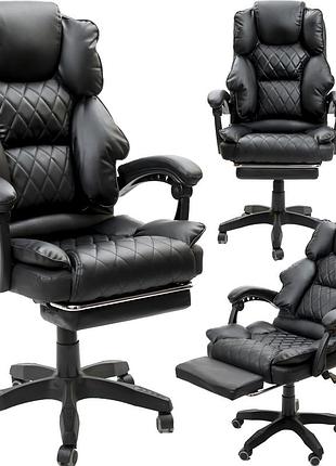 Крісло офісне diego comfort pro чорне