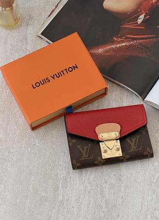Кошелек louis vuitton pallas wallet мини красный