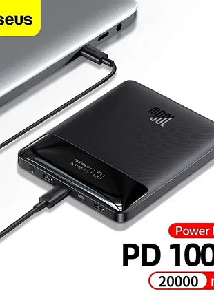 Powerbank baseus blade digital display 20000mah 100w 74wh qc4.0 pd3.0.