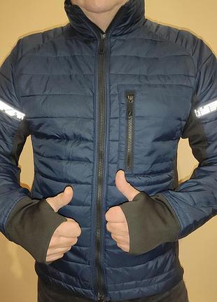 Стильная фирменная куртка курточка snickers 8101 allroundwork 37.5 insulator - темно-синяя.