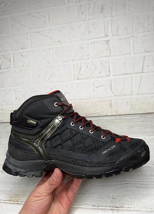 Крутые черные ботинки salewa ms firetail evo mid gtx gore-tex