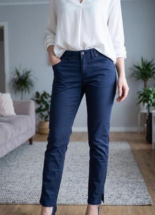 Жіночі штани armani jeans з розрізами (w28 / s) — оригінал