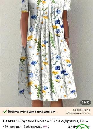 Красивое с карманами платье 👗