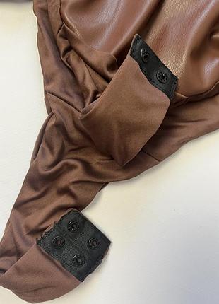 Боді з екошкіри zara 5