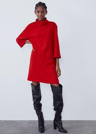 Сукня червона жіноча zara m/л