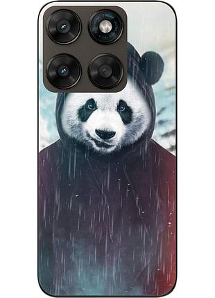 Силіконовий чохол epik для motorola g77 5g з картинкою панда в капюшоні