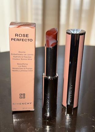 Бальзам для губ givenchy rose perfecto beautifying lip balm