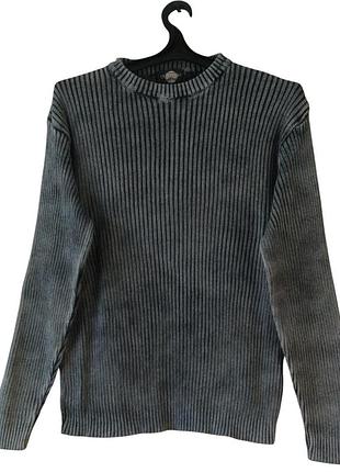 Винтажный мужской свитер 100% хлопок, crossboll streetwear, y2 k, гранж, xl/54