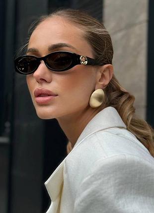 Сонцезахисні окуляри чорні gucci gg1660s