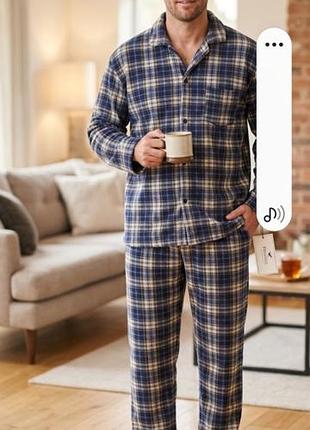 Мужская флисовая пижама 2xl