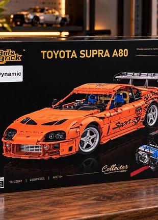 Конструктор с радиоуправлением toyota supra a80 2jz 4508 деталей bole brick