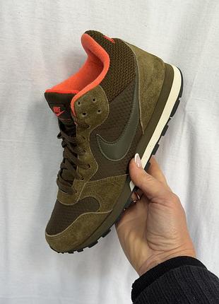 Жіночі демісезонні  замшеві кросівки nike wmns md runner 2 mid