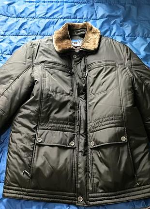 мужская зимняя куртка stace classic с меховым воротником (р. 58 / 2xl-3xl)