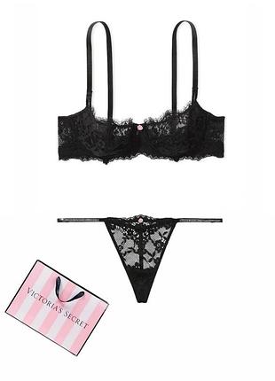 Шикарный кружевной комплект белья виктория сикрет victoria's secret оригинал