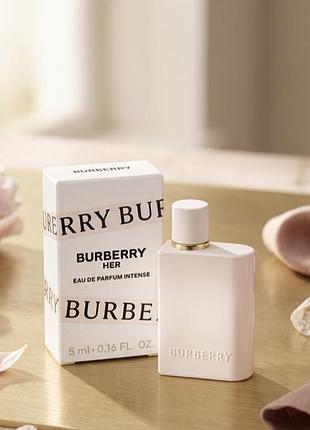 Миниатюра парфюма burberry her eau de parfum intense, 5 мл