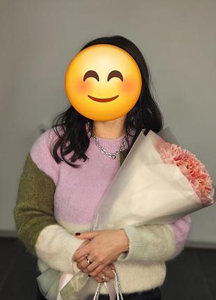 Свитер sandro xs/s из мохера 8