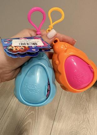 Ігровий набір fearly pods морські тварини в будиночках (блакитний, помаранчевий)