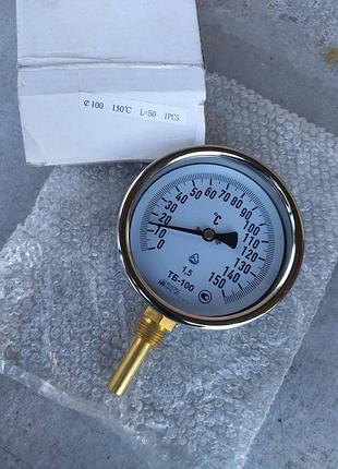Новый биметаллический термометр стеклоприбор тб-100 (0–150°c)
