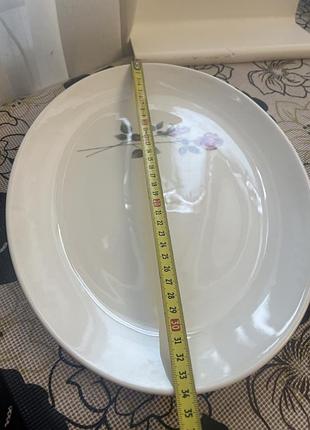 Овальне блюдо royal doulton pillar rose 6