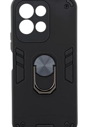 Чехол armored ring для xiaomi redmi 17 противоударный с подставкой кольцо черный