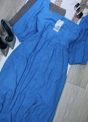 Нова міді сукня 5xl 6xl yours ярусна сукня з ґудзиками святкове плаття великого розміру батал плаття прошва