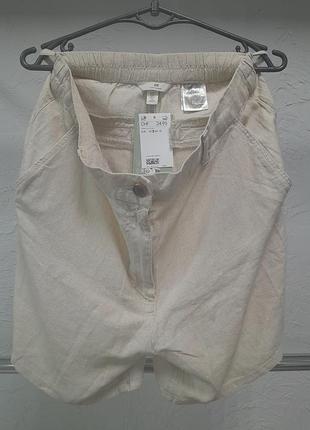 Шорты h&amp;m лен/вискоза.новые.