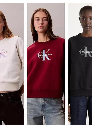 Жічносий світшот calvin klein толстовка свитшот женский