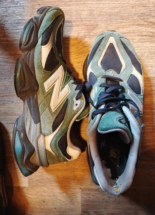 Кросівки чоловічі new balance 9060 зелено-чорні 44 розмір