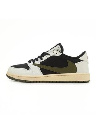 ‼️мега розпродаж ‼️nike air jordan 1 low og travis scott olive