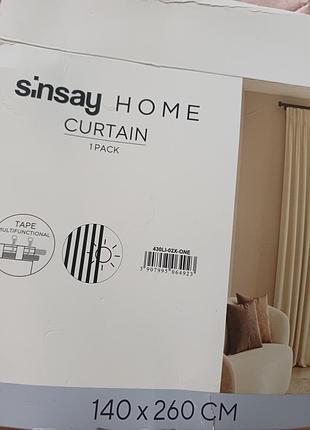 Штори sinsay home 140 x 260 см