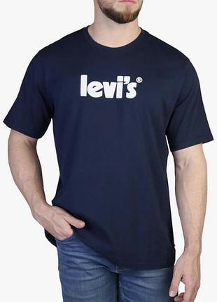 Нова стильна чоловіча футболка від культового бренду levis розмір  xs relaxed