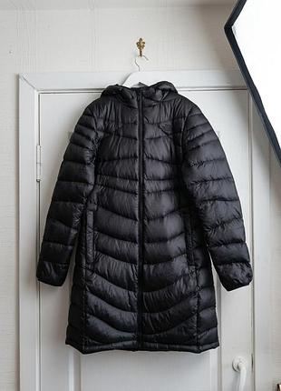 Жіночий довгий пуховик the north face / подовжена куртка tnf з капюшоном.