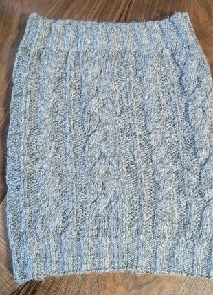 Снуд хомут в'язаний сірий