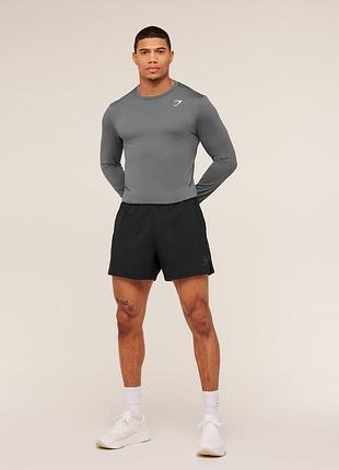 Чоловічий спортивний еластичний лонгслів gymshark