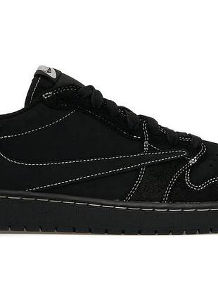 ‼️мега розпродаж‼️nike air jordan 1 low travis scott black phantom чорні