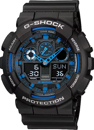 Часы-унисекс casio g-shock ga-100-1a2er новый!