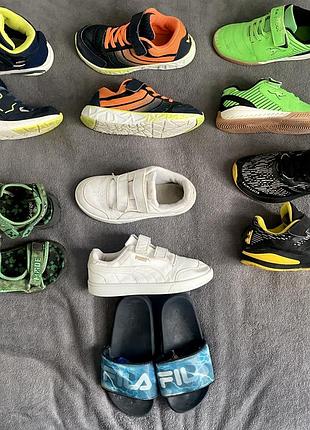 Пакет взуття для хлопчика puma, fila, george розмір 30-32